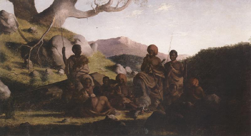 Robert Dowling Tasmanian Aborigines oil painting image